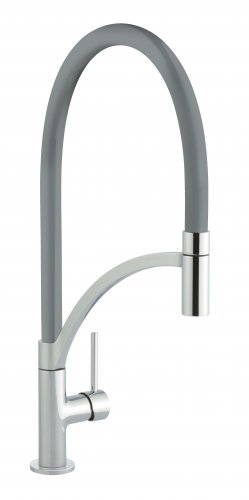 Prima+ Swan Neck Single Lever Mixer Tap w/Pull Out - Gun Metal