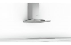 Bosch Series 4 DWQ66DM50B 60cm Slim Pyramid Chimney Hood - Brushed Steel