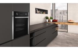 Hotpoint MS 998 IX H B/I Combination Steam Oven - Black & St/Steel