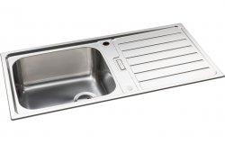 Abode Neron 1B & Drainer Inset Sink - St/Steel