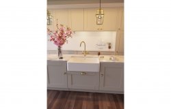 Abode Provincial Large 1B Undermount Sink - White