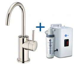 InSinkErator FH3010 Hot Water Tap & Neo Tank - Polished Nickel