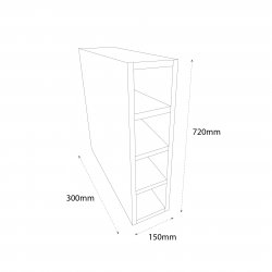 Chippendale by Omega 150mm Standard Wine Rack Unit - (Self Assembly)