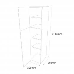 Chippendale 300mm Larder Unit Left Hand - (Self Assembly)