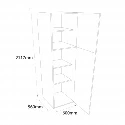 Chippendale 600mm Larder Unit Right Hand - (Self Assembly)