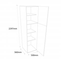 Chippendale 500mm Larder Tall Unit Right Hand - (Self Assembly)