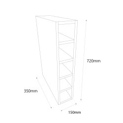 Sheraton 150mm Standard Wine Rack Unit, 350mm Depth - (Ready Assembled)