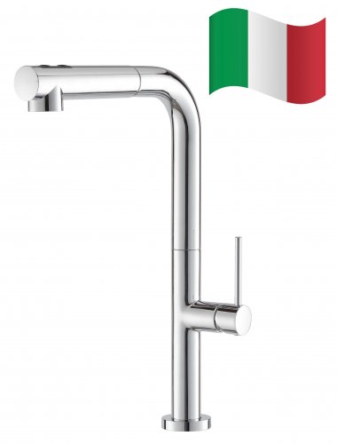 Prima+ Mosa Single Lever L-Shaped Tall Mixer Tap - Chrome