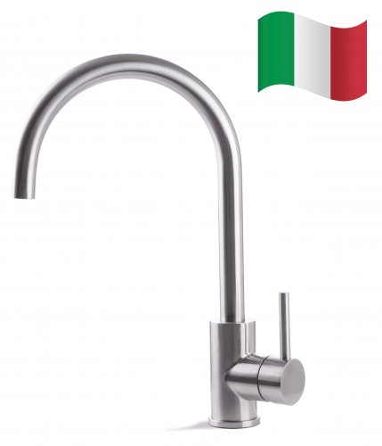 Prima+ Tiber Single Lever Round Mixer Tap - St/Steel