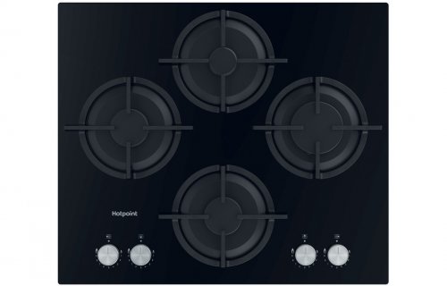 Hotpoint HGS 61S BK 60cm Gas on Glass Hob - Black