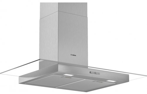 Bosch Series 2 DWG94BC50B 90cm Flat Glass Chimney Hood - Brushed Steel