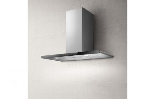 Elica Galaxy LED 80cm Chimney Hood - St/Steel & Black Glass