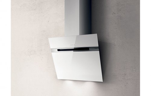 Elica Ascent 60cm Chimney Hood - White Glass