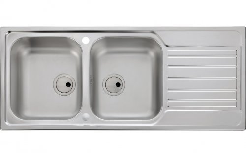 Abode Connekt 2B & Drainer Inset Sink - St/Steel