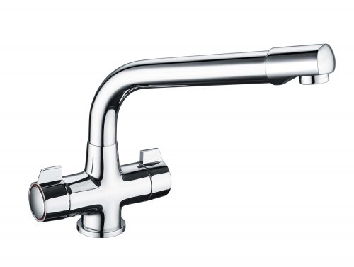 Prima Classic Dual Lever Quarter Turn Mixer Tap - Chrome