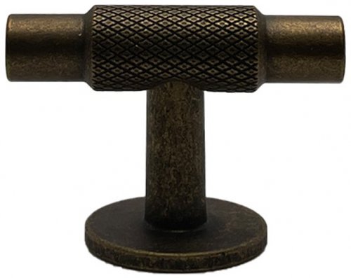 Antique Brass Knurled T knob