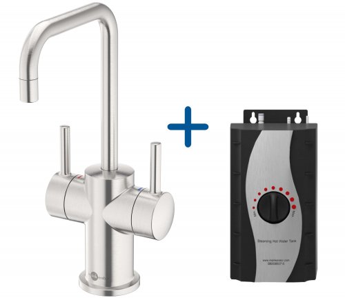 InSinkErator FHC3020 Hot/Cold Water Mixer Tap & Standard Tank - Brushed Steel