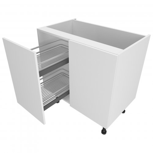 Chippendale by Omega 1000mm Highline Corner Base Unit with 600mm Door & Vario Pull Out Storage Right Hand - (Self Assembly)