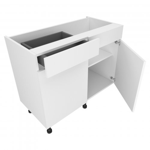Sheraton by Omega 1200mm Drawerline Double Base Unit with 1 Dummy Drawer - (Ready Assembled)
