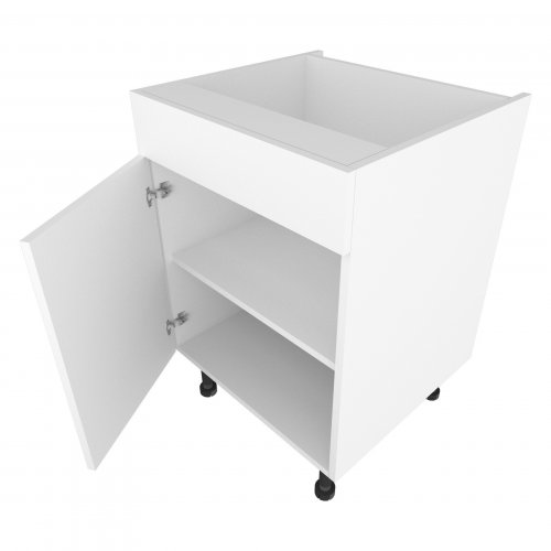 Sheraton by Omega 500mm Drawerline Single Base Unit with Dummy Drawer Left Hand - (Ready Assembled)