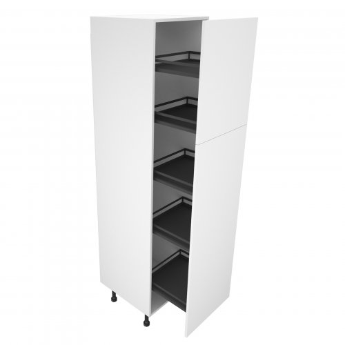Sheraton by Omega 500mm Type 5 Larder Tall Unit with Pull Out Graphite Wirework - (Ready Assembled)
