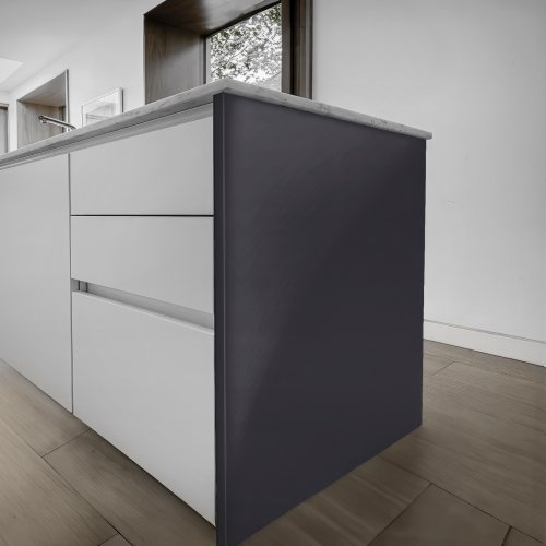 Gloss Indigo Blue End Support Panel - 940 x 670 x 18mm