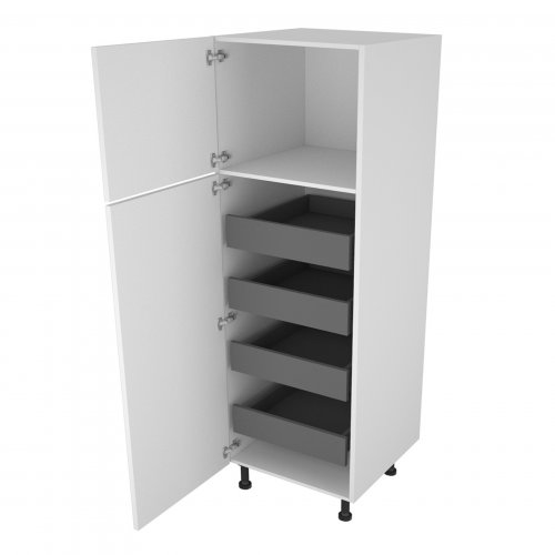 Sheraton by Omega 500mm Type 16 Larder Pull Out Unit with 4 Internal Drawers Left Hand - (Ready Assembled)